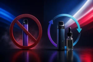 France disposable puff ban and refillable vape rules