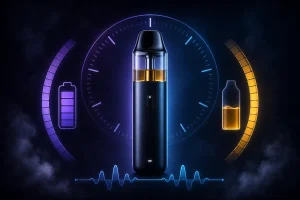 Vape duration factors including puff count, battery and e-liquid