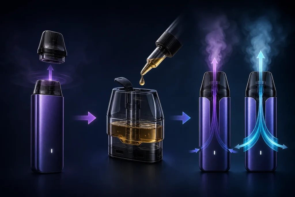 How to use a vape: first-time setup and draw styles