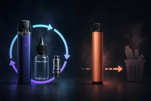 Refillable vs disposable vape cost, maintenance and waste comparison