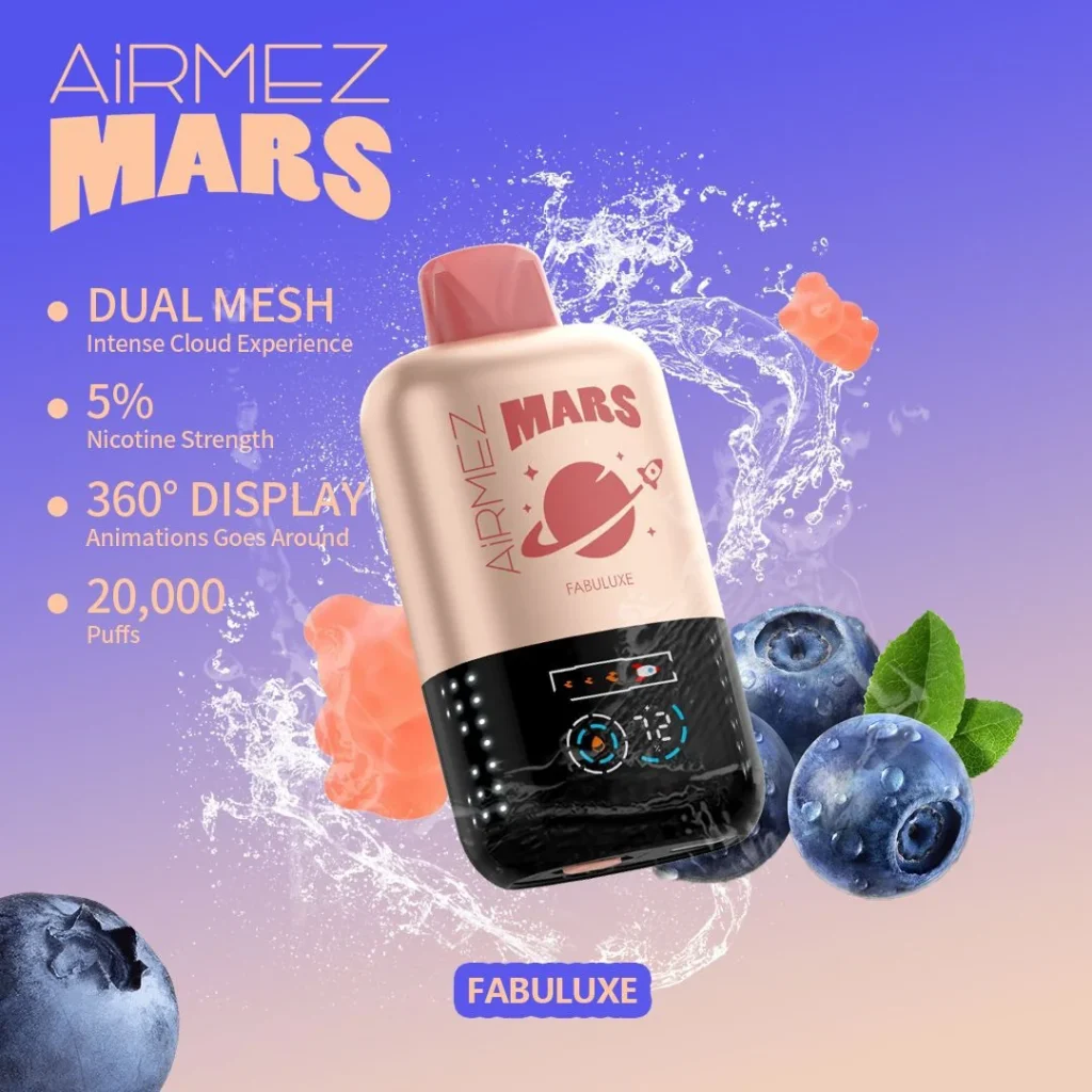 Airmez Mars 20K disposable vape promotional image