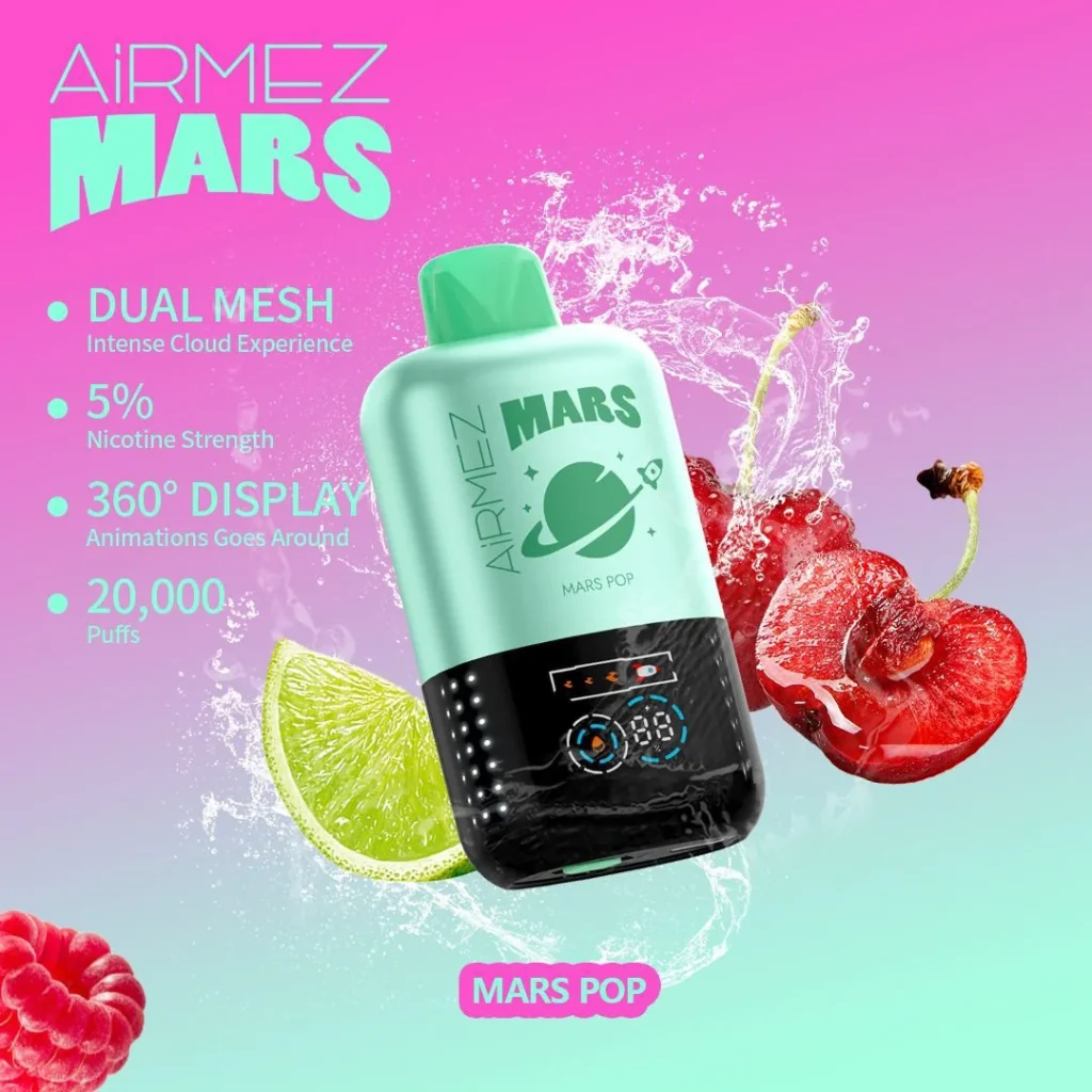 Airmez Mars 20K disposable vape promotional image