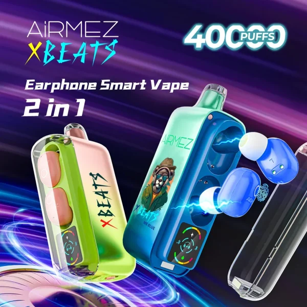 Airmez Xbeats 2 in 1 40K disposable vape product image