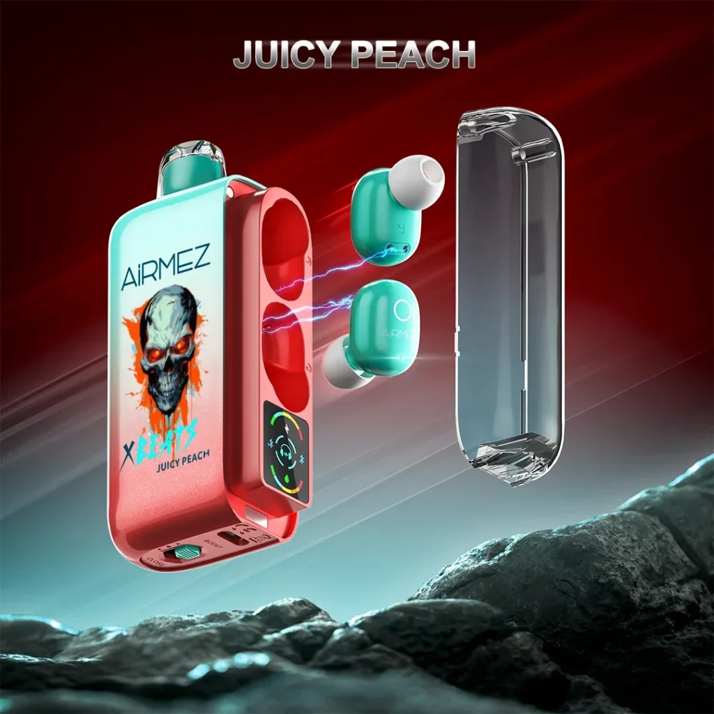 Juicy Peach disposable vape flavor