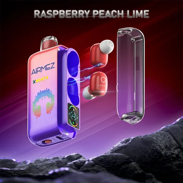 Raspberry Peach Lime disposable vape flavor