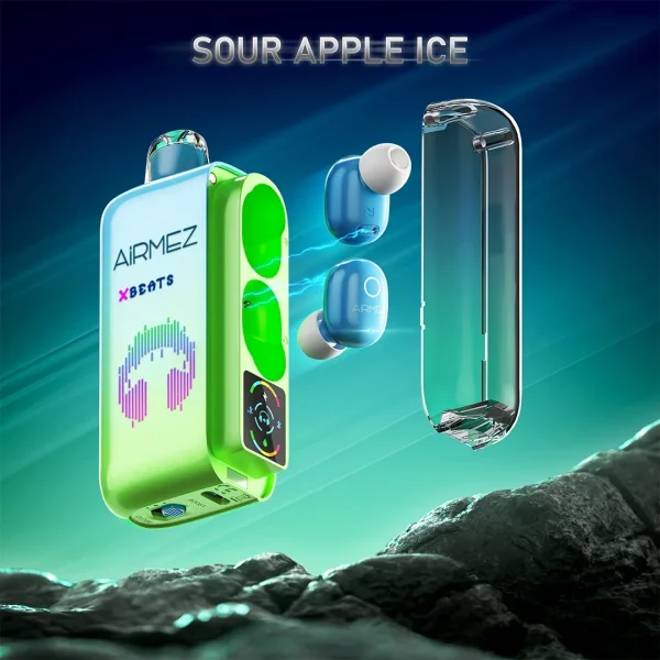 Sour Apple Ice disposable vape flavor