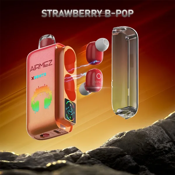 Strawberry B Pop disposable vape flavor