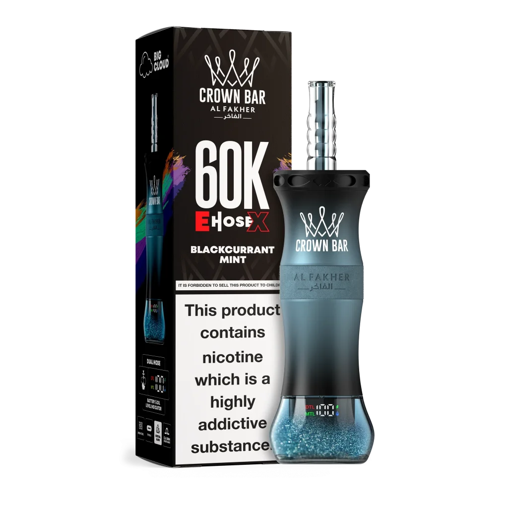Al Fakher E-Hose X 60000 Blackcurrant Mint flavor