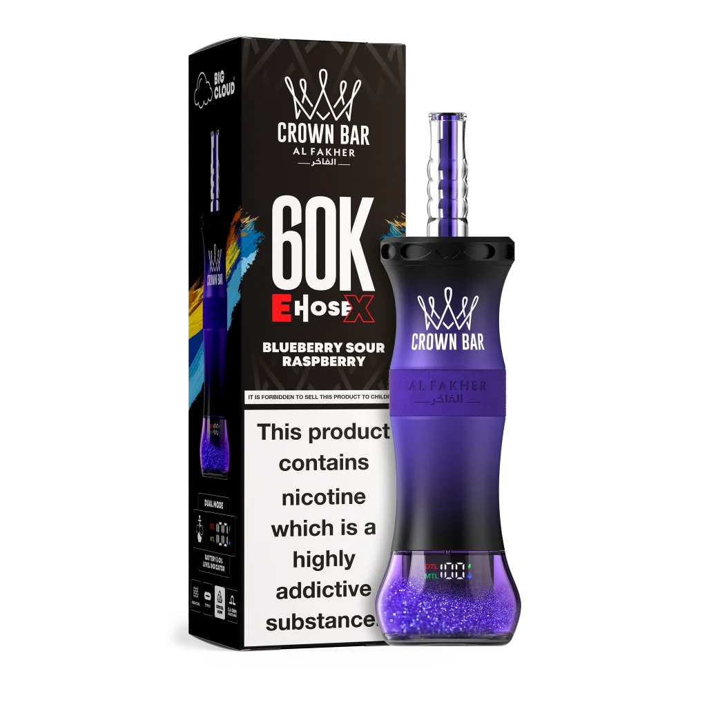 Al Fakher E-Hose X 60000 Blueberry Sour Raspberry flavor