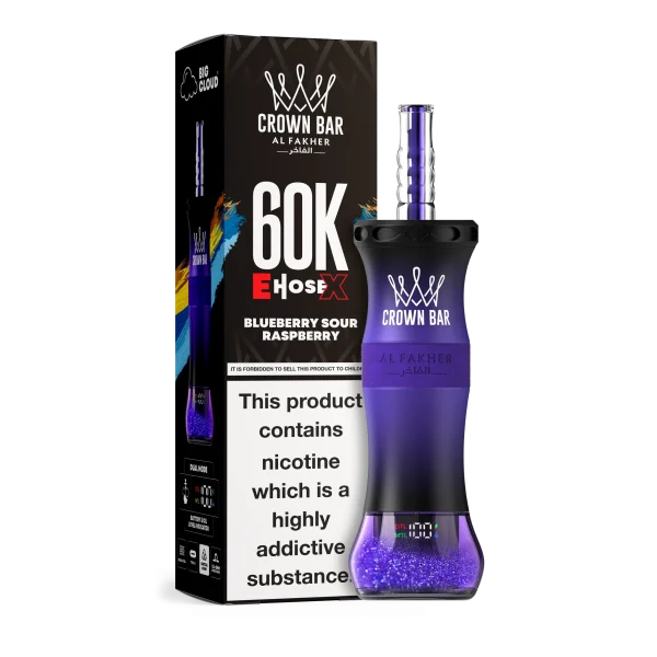 Al Fakher E-Hose X 60000 Blueberry Sour Raspberry flavor