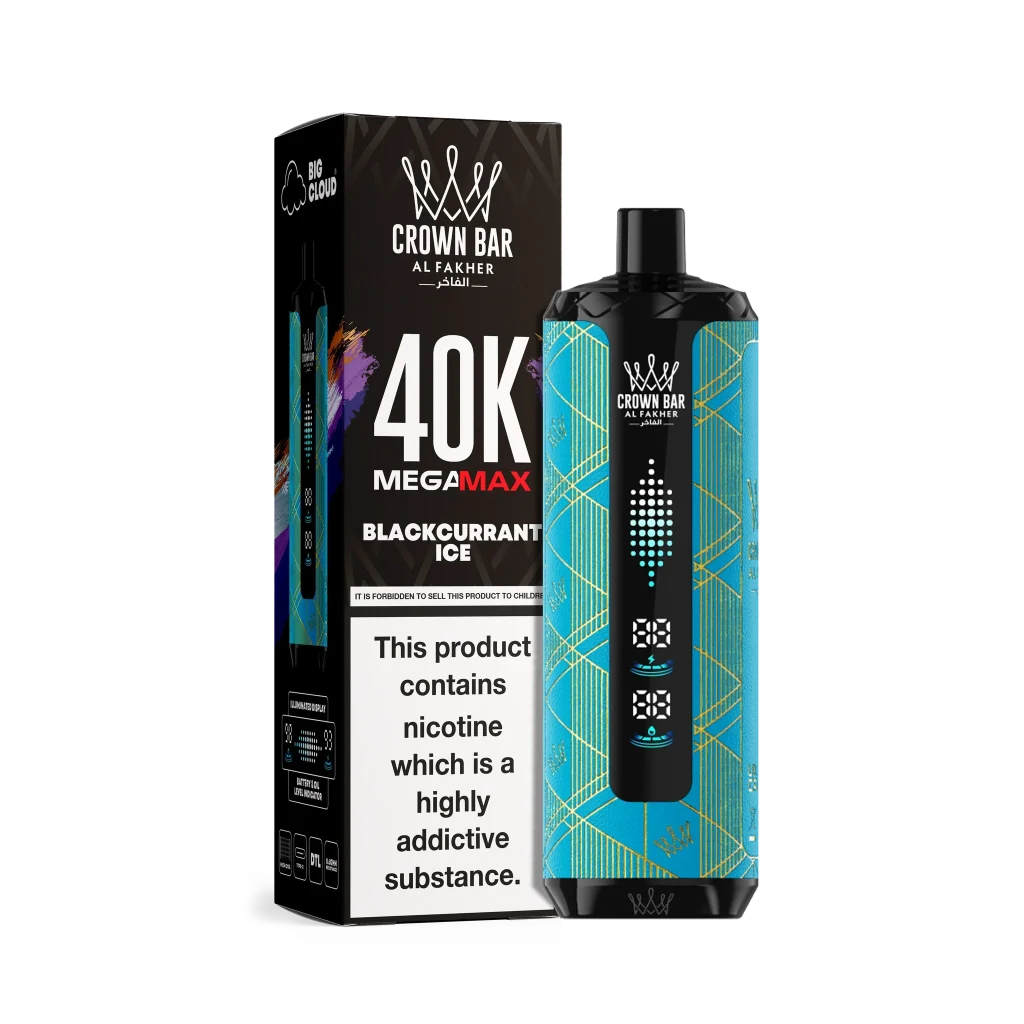 Al Fakher Mega Max 40000 Blackcurrant Ice flavor