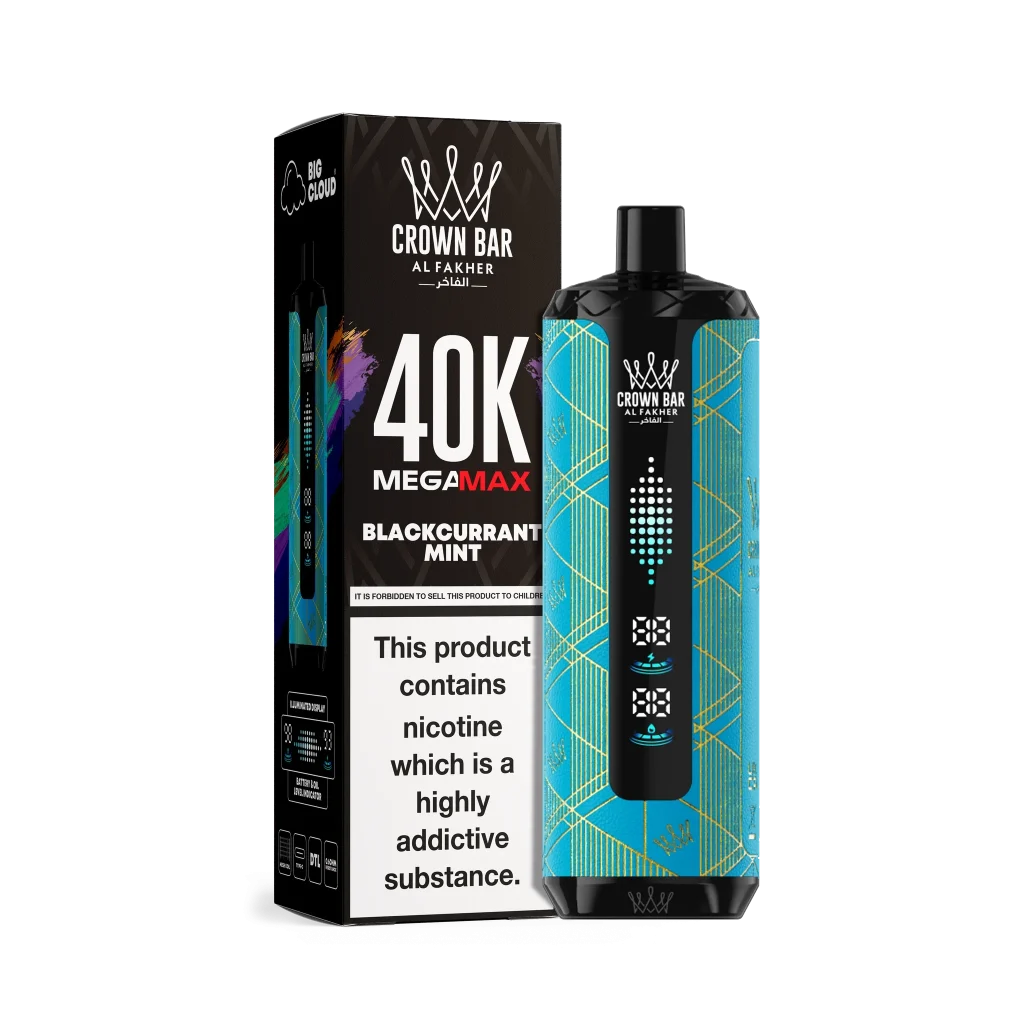 Al Fakher Mega Max 40000 Blackcurrant Mint flavor