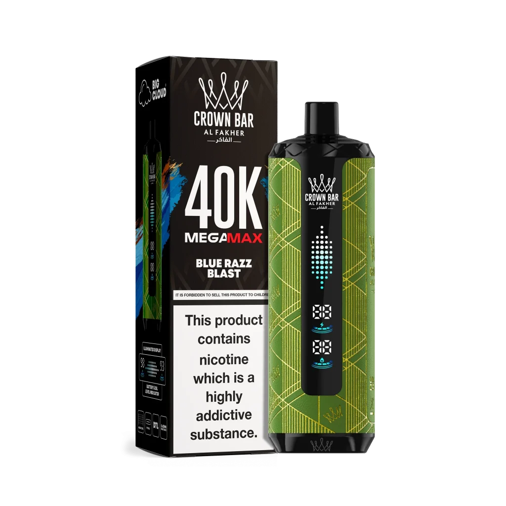 Al Fakher Mega Max 40000 Blue Razz Blast flavor