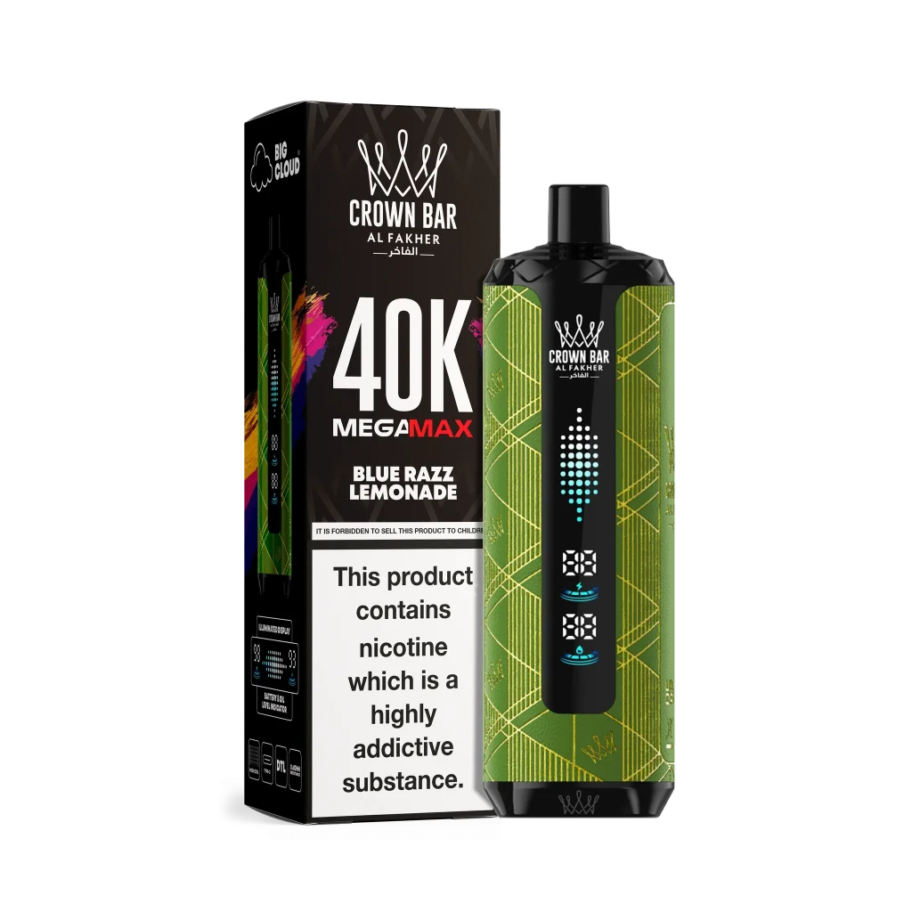Al Fakher Mega Max 40000 Blue Razz Lemonade flavor
