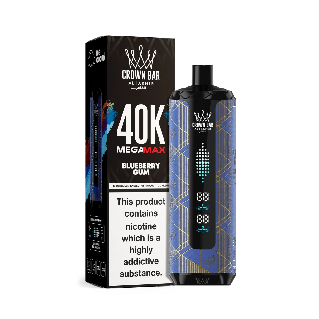 Al Fakher Mega Max 40000 Blueberry Gum flavor