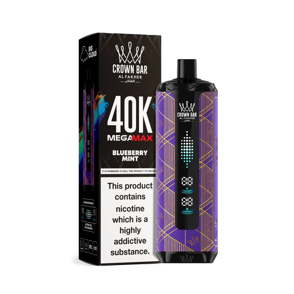 Al Fakher Mega Max 40000 Blueberry Mint flavor