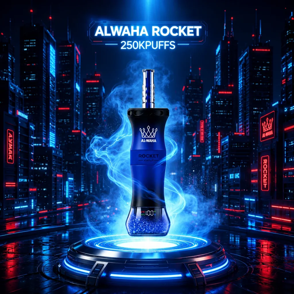 Al Waha Rocket 250K disposable vape promotional image