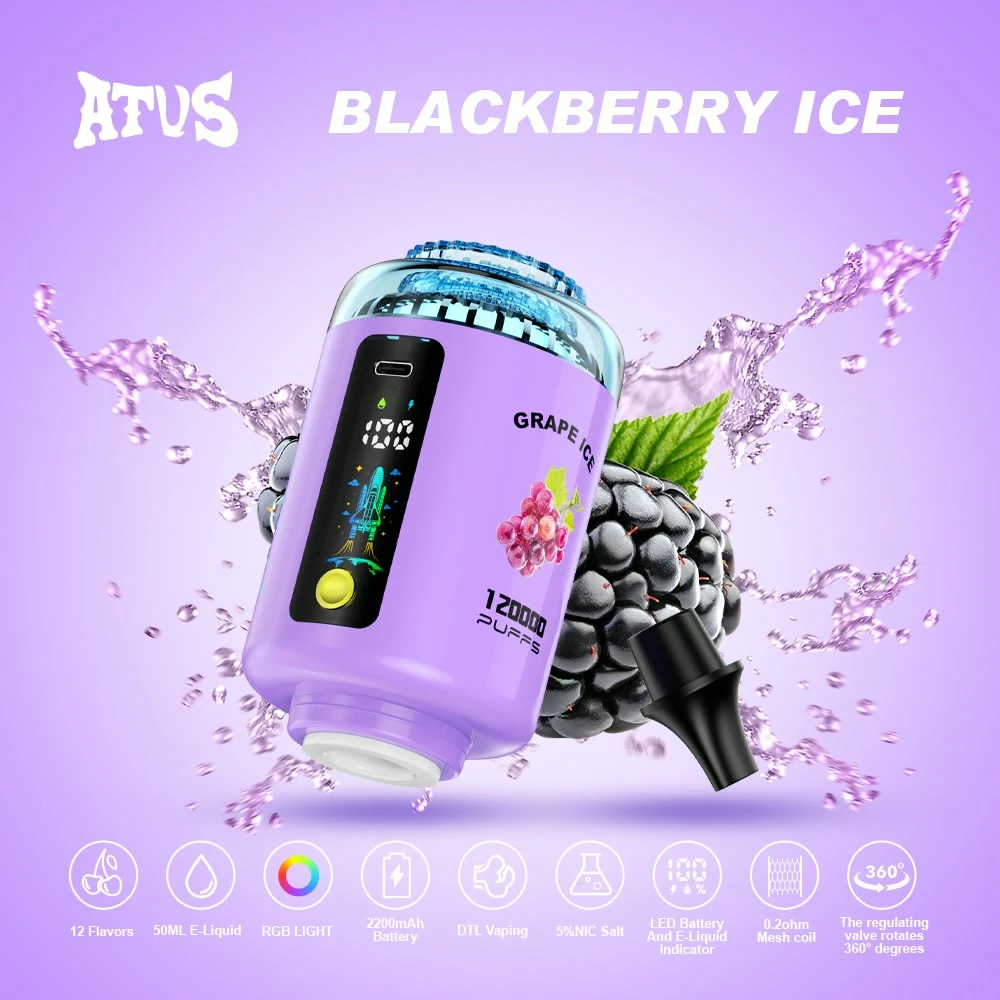 Blackberry Ice vape flavour artwork