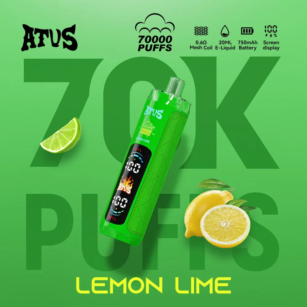 ATVS 70K Lemon Lime disposable vape product cover