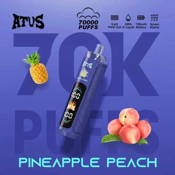 Pineapple Peach vape flavour artwork