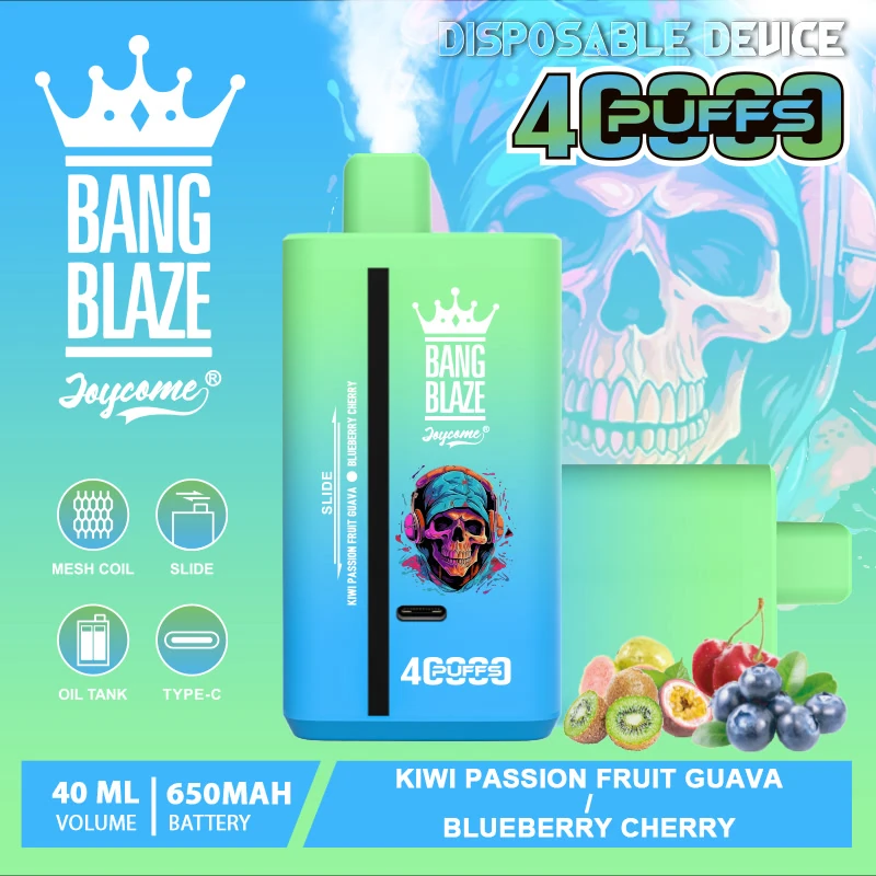 Kiwi Passion Fruit Guava Blueberry Cherry disposable vape flavor