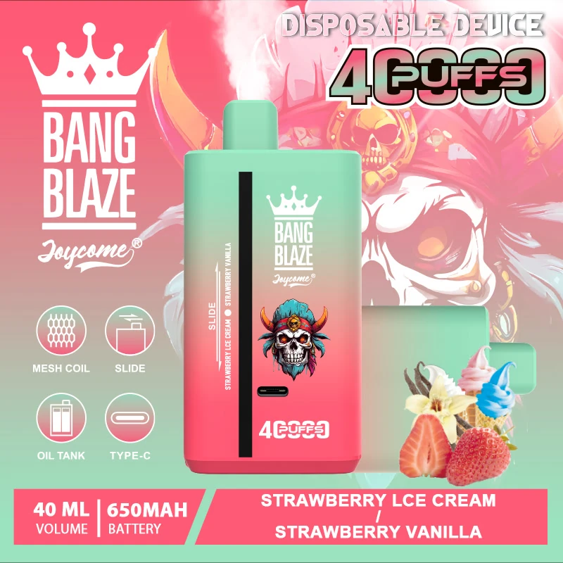 Strawberry Ice Cream Strawberry Vanilla disposable vape flavor