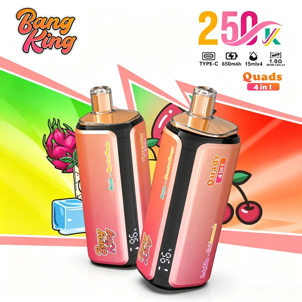 Mojito Monster Mango Lady Killer Pink Lemonade disposable vape flavor