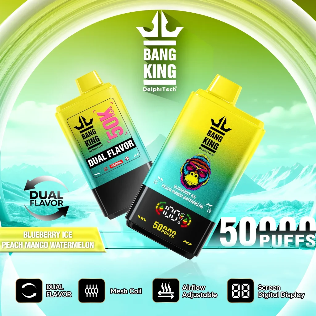 Bang King 50K Blueberry Ice Peach Mango Watermelon flavor
