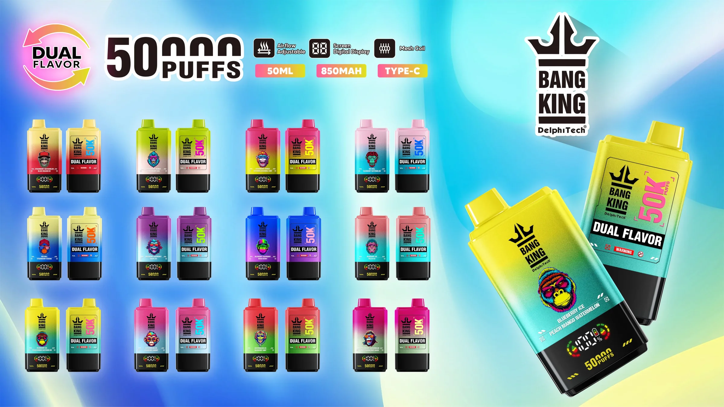 Bang King 50K disposable vape product image