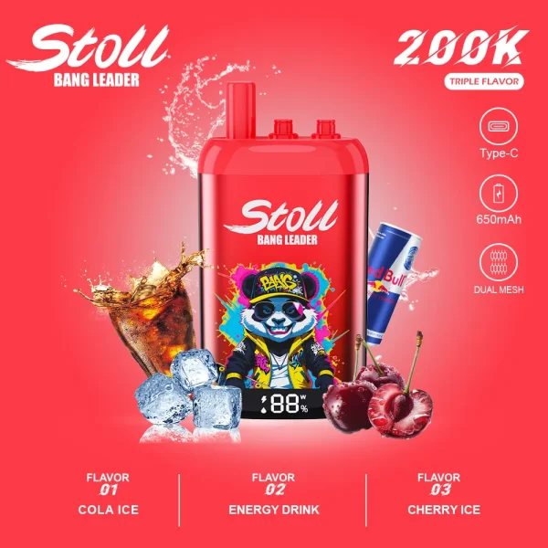 Cola Ice Energy Drink Cherry Ice disposable vape flavor