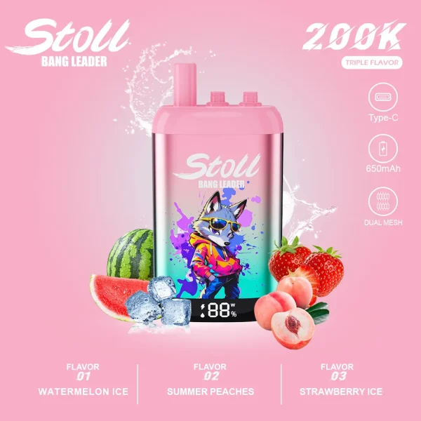 Watermelon Ice Juicy Peaches Strawberry Ice disposable vape flavor