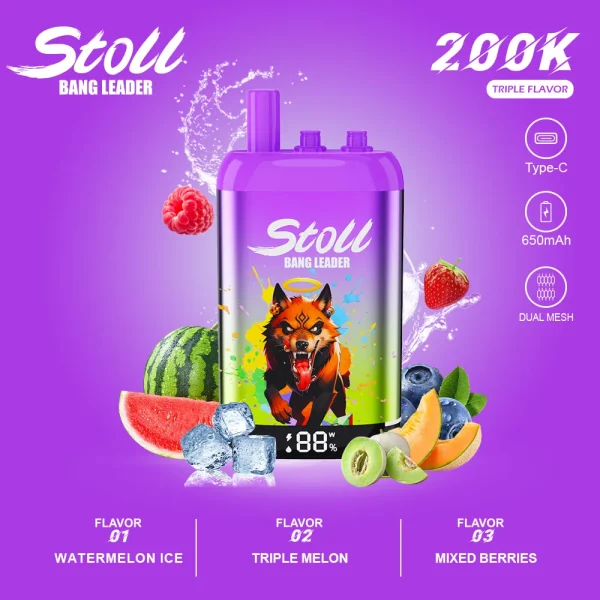 Watermelon Ice Triple Melon Mixed Berries disposable vape flavor