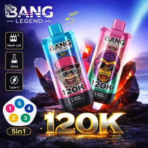 Bang Legend 120K 5 in 1 disposable vape product image