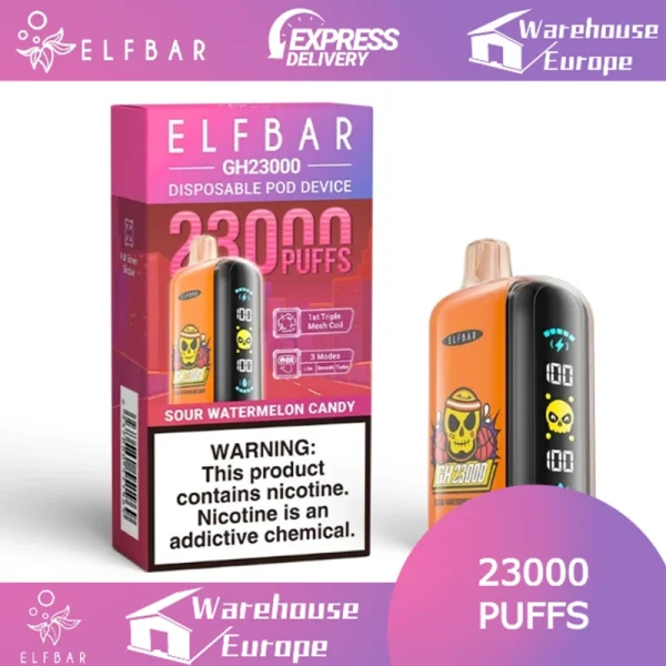 ELFBAR GH 23000 Sour Watermelon Candy flavor
