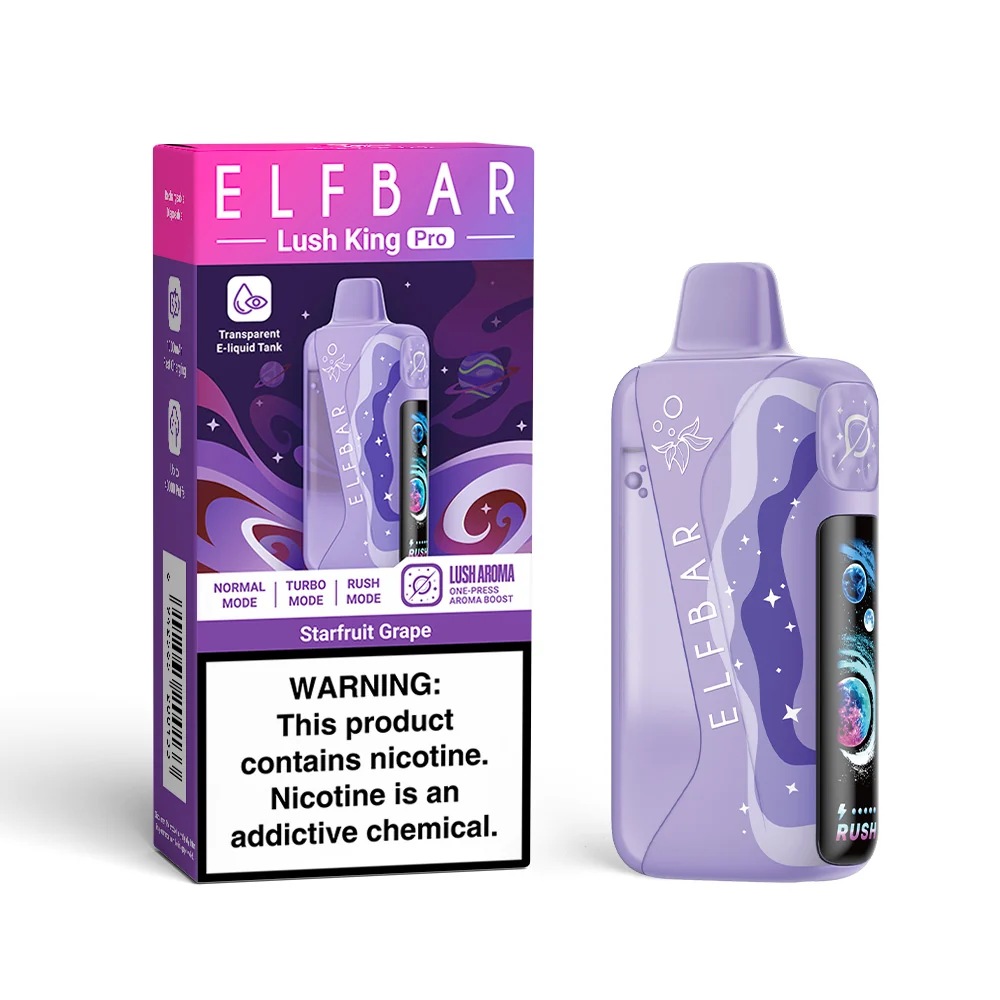 ELFBAR Lush King Pro 40000 Starfruit Grape flavor