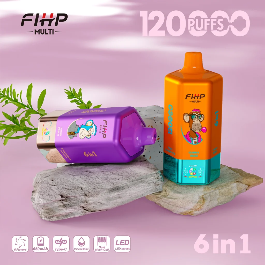 FIHP 120K 6 in 1 disposable vape promotional image