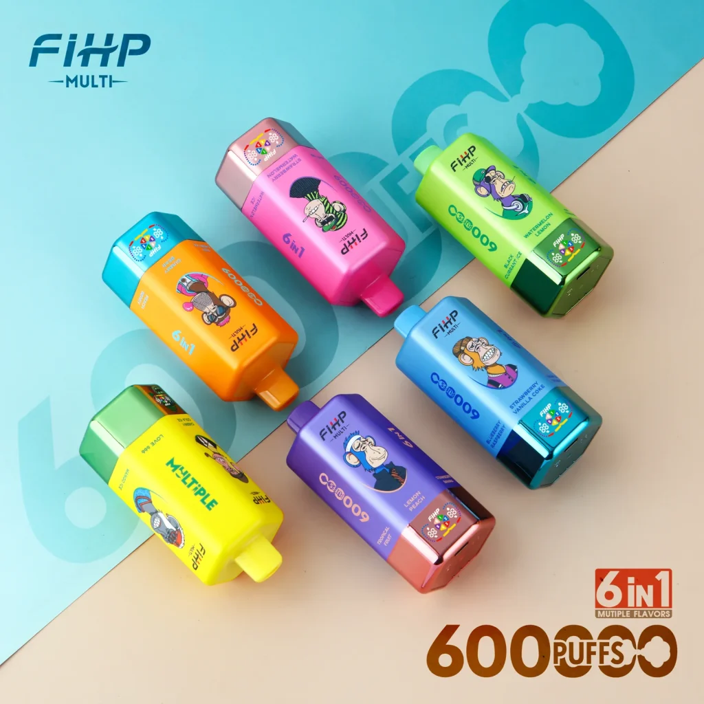 FIHP 600K 6 in 1 disposable vape lineup