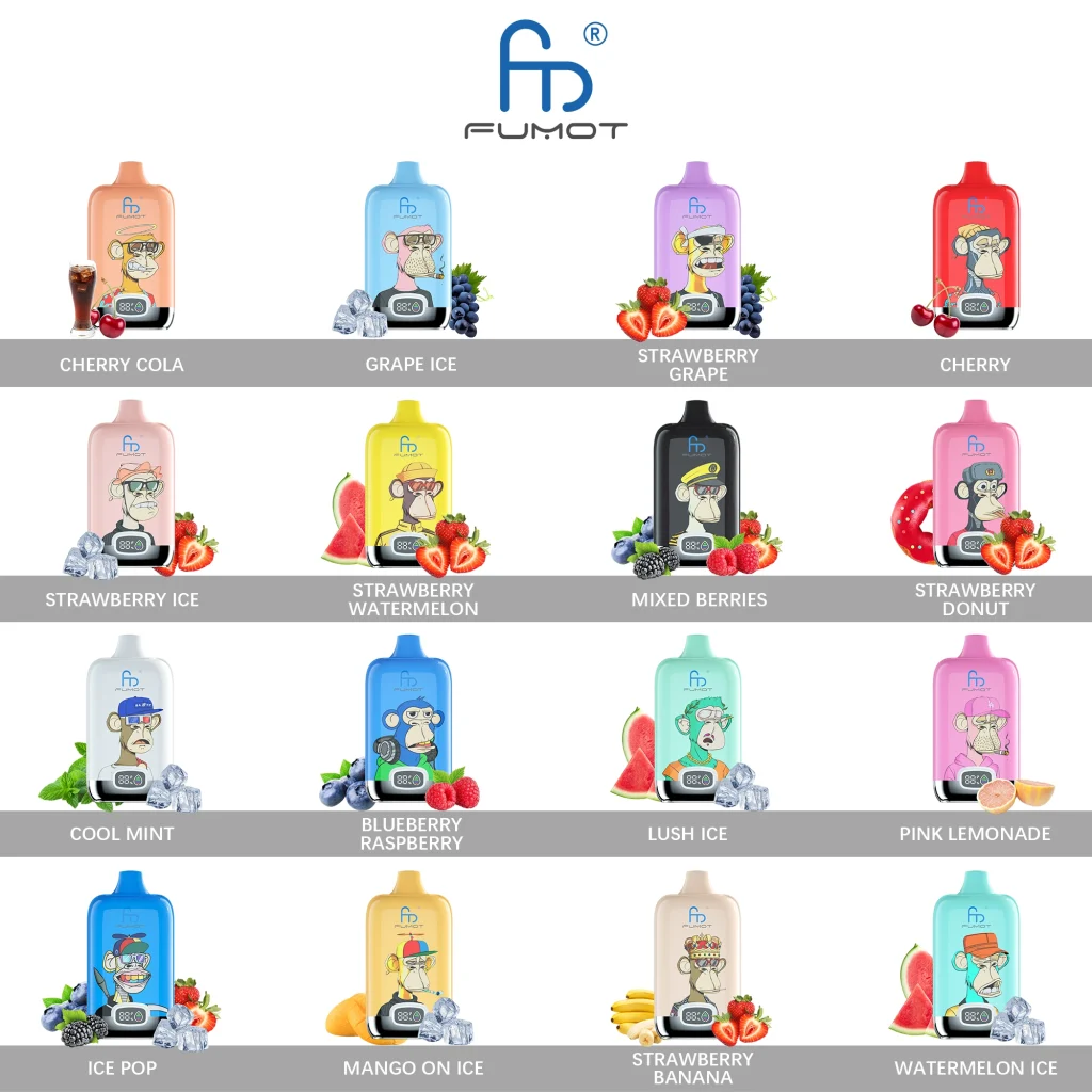 fumot digital box 12000 vape flavor selection