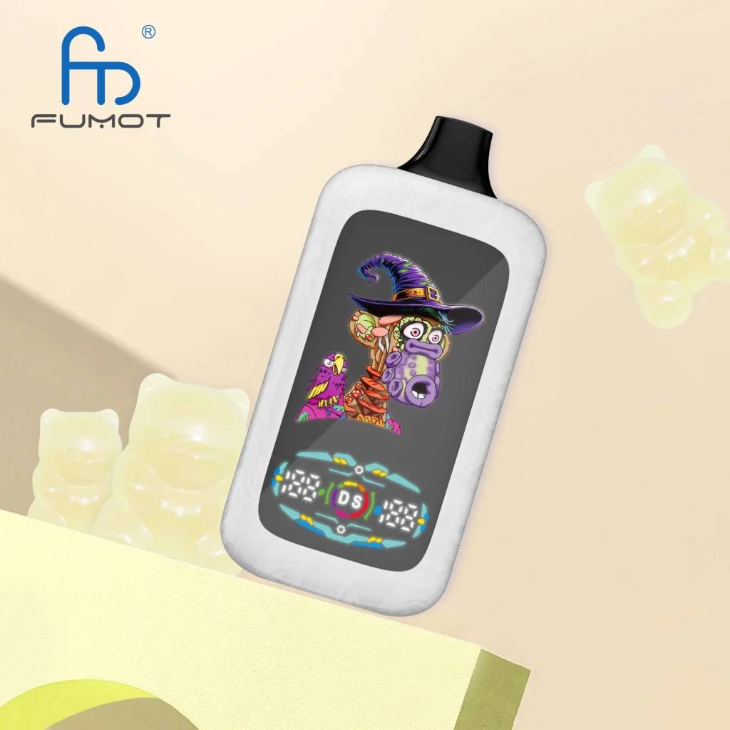 White Gummy Ice disposable vape flavor
