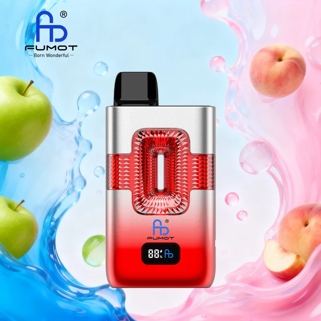 Sour Apple & Juicy Peach disposable vape flavor