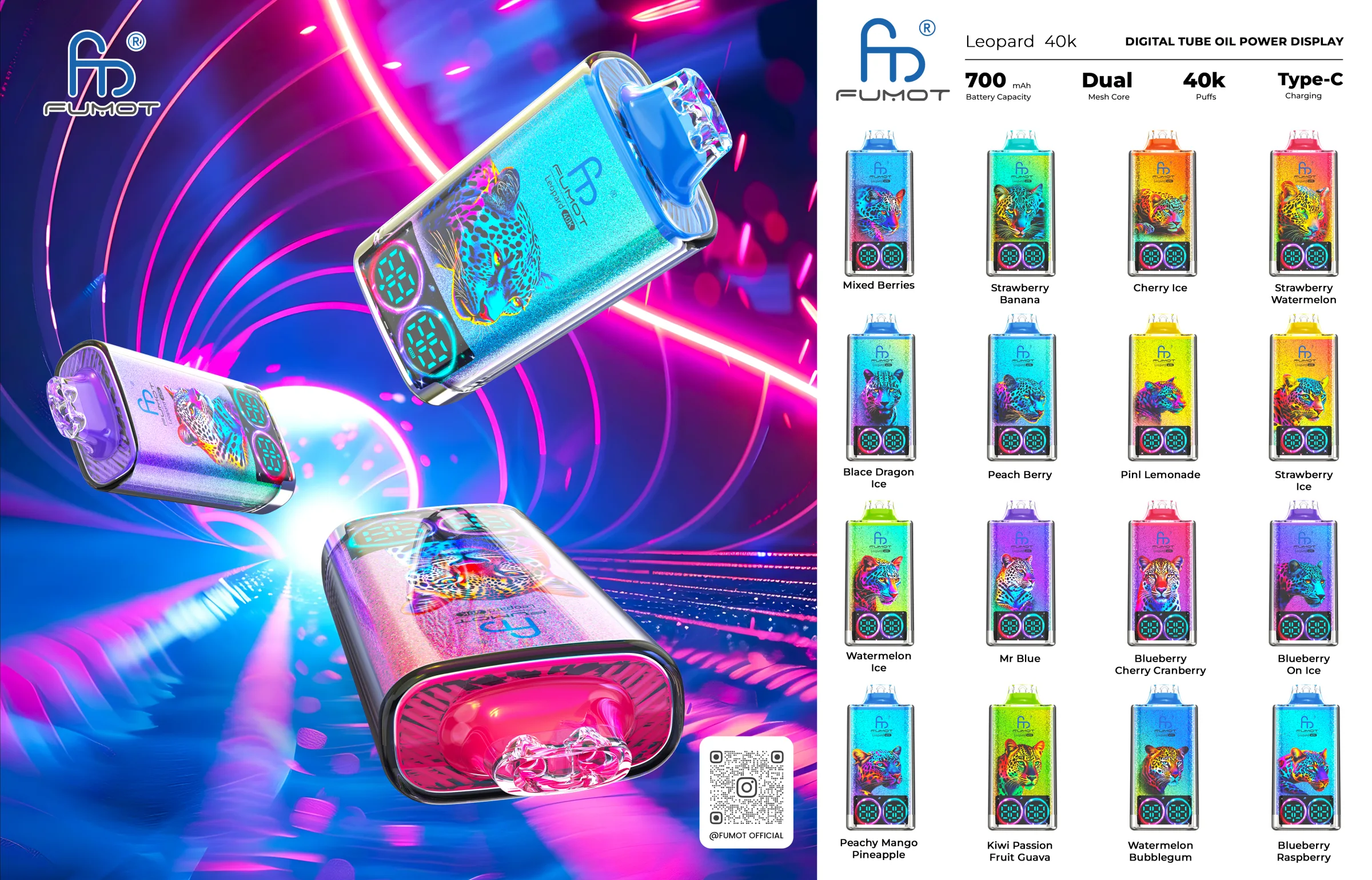 fumot leopard 40k disposable vape promotional image