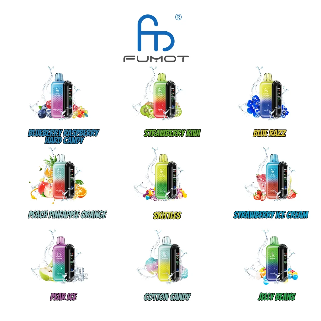 fumot tornado 20000 vape flavor chart