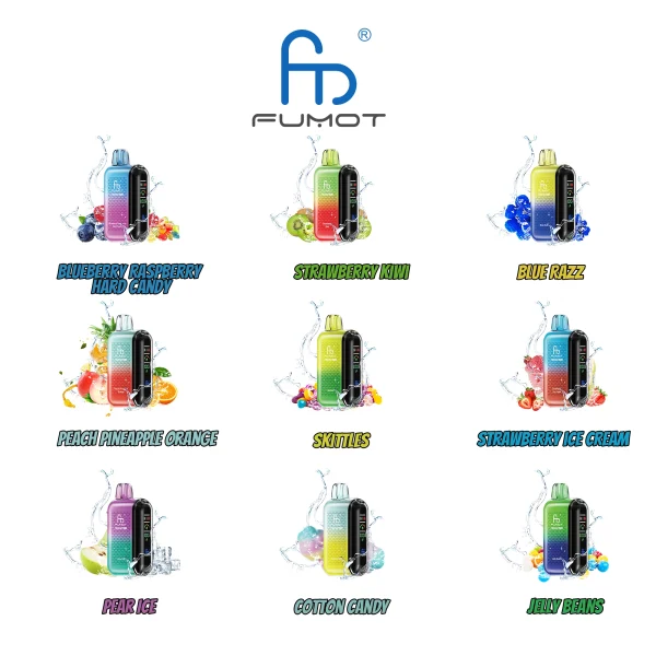 fumot tornado 20000 vape flavor chart