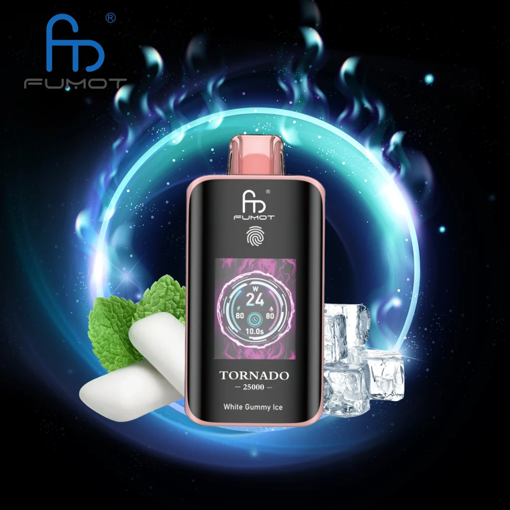 White Gummy Ice disposable vape flavor