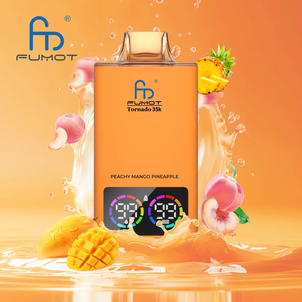 Peachy Mango Pineapple disposable vape flavor