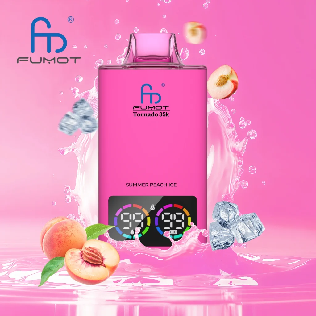 Summer Peach Ice disposable vape flavor