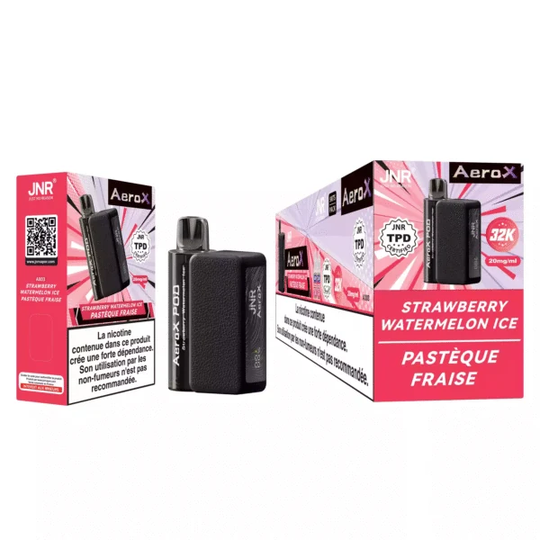 JNR AeroX 32000 Strawberry Watermelon Ice product packaging