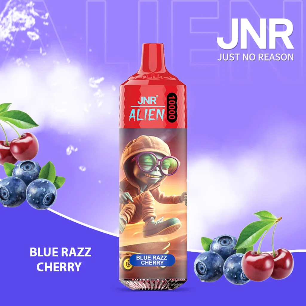 jnr alien 10k Blue Razz Cherry flavor