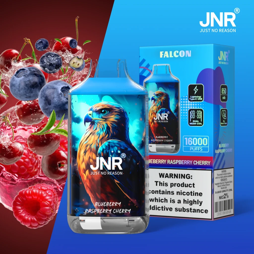 jnr falcon 16k Blueberry Raspberry Cherry flavor