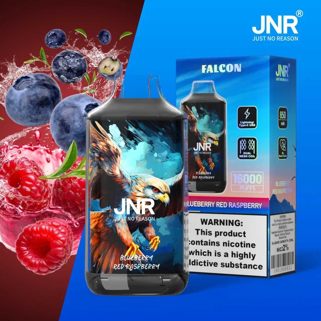 jnr falcon 16k Blueberry Red Raspberry flavor